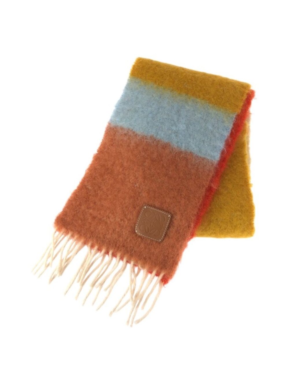 Loewe Anagram Multicolor Wool Mohair Scarf Shawl